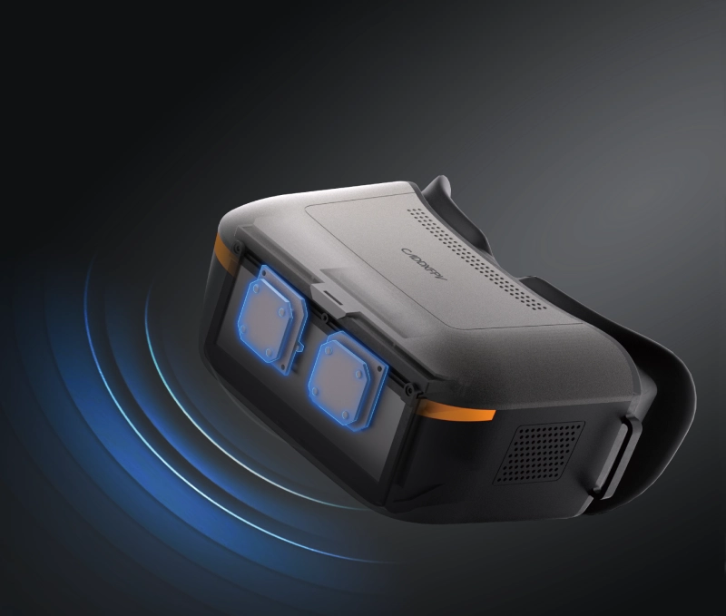 一体式飞行眼镜<br>采用内置高增益天线