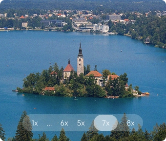 8倍变焦，无需等待聚焦，变焦过程