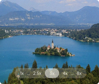 8倍变焦，无需等待聚焦，变焦过程