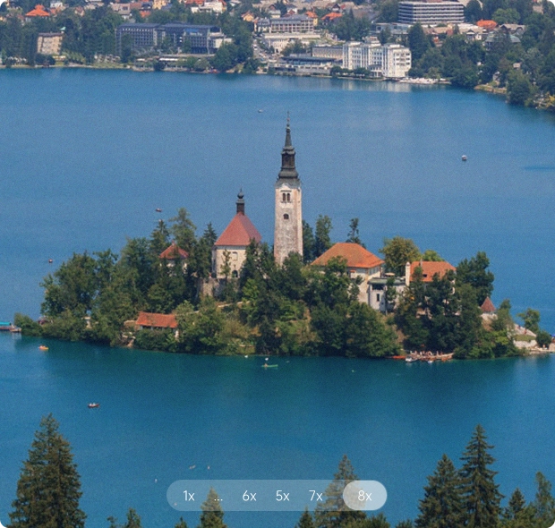 8倍变焦，无需等待聚焦，变焦过程